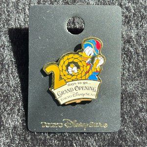 Tokyo DisneySea‎ Grand Opening Countdown Pin Captain Donald